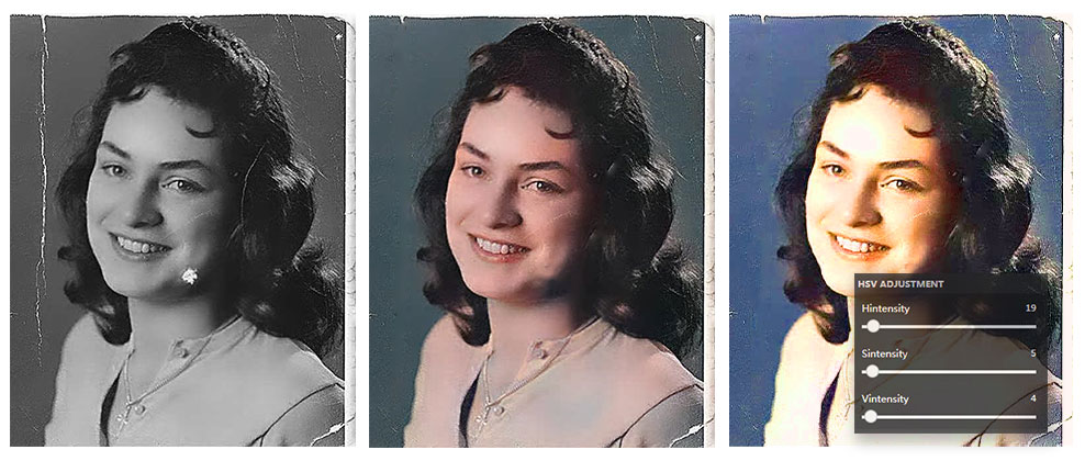 old picture restoration - hsv